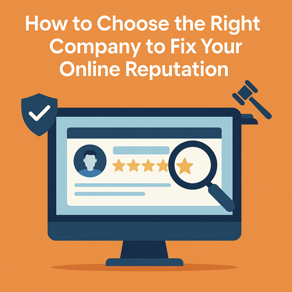 How to Choose the Right Company to Fix Your Online Reputation