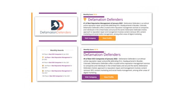 Defamation Defenders Ranks as Top Reputation Management Company by FindBestSEO | Newswire
