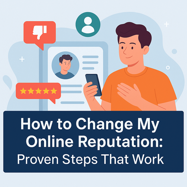 How Can I Change My Online Reputation
