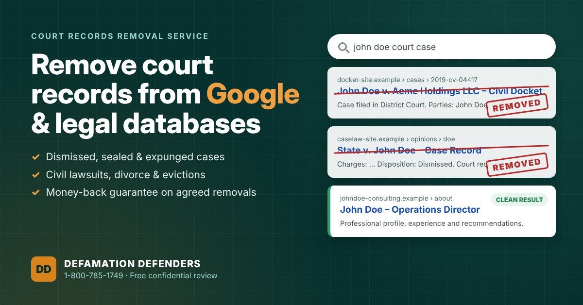 Court Records Removal Service | Remove Cases From Google