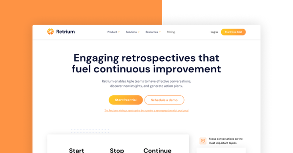 Retrium: Scrum Retrospectives Made Easy & Agile Methodology | Retrium