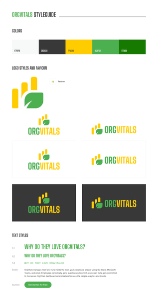 OrgVitals Style Guide