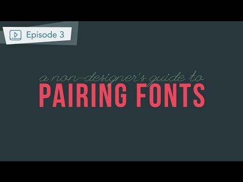 Pairing Fonts