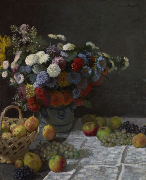 Still-Life-with-Flowers-and-Fruit-Claude-Monet