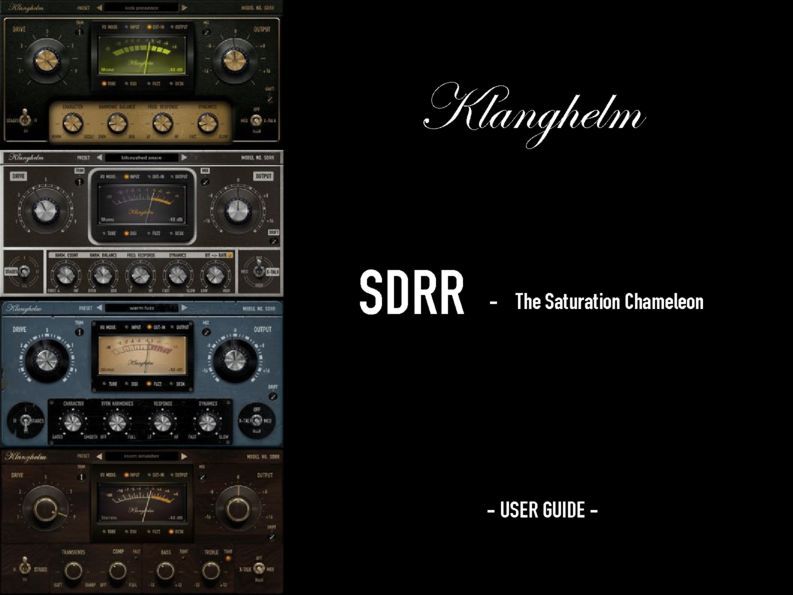 SDRR-manual