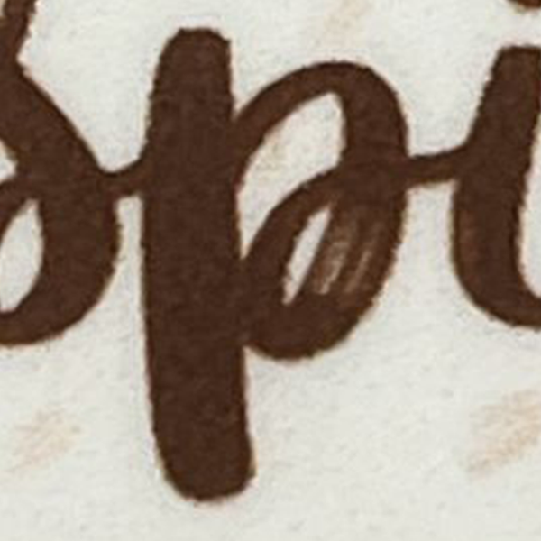 character - p: loopy, homemade, handwritten, artist