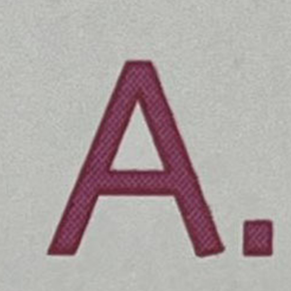 character - A: Simple everyday font, no cut corners business person