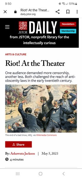 theatre riots