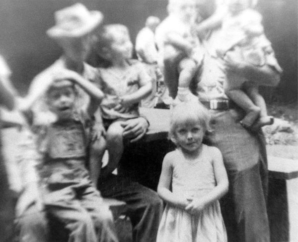 young dolly bw photo