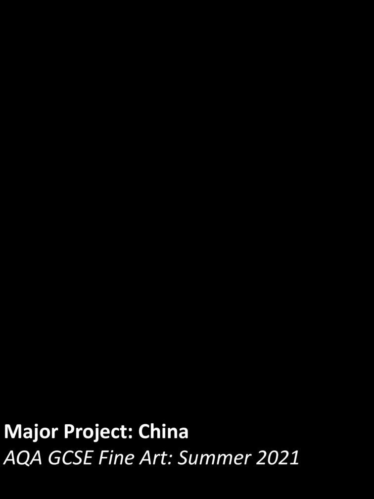 Unit 1: China