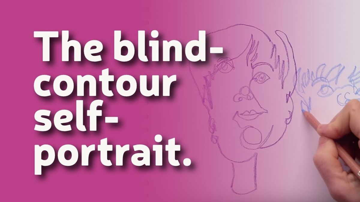 Blind Contour Self-Portrait