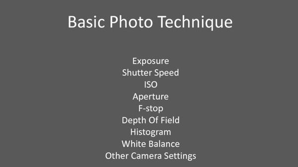 Basic Photo Technique PPT