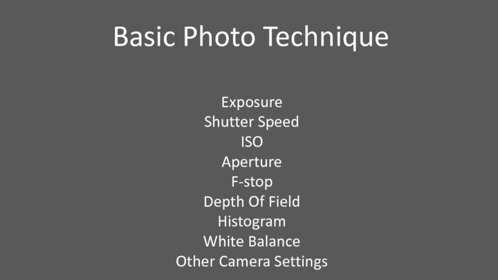 Basic Photo Technique PPT