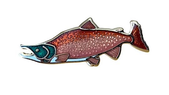 Sockeye Salmon Lapel Pin