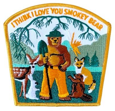 I Think I Love You Smokey Bear Patch