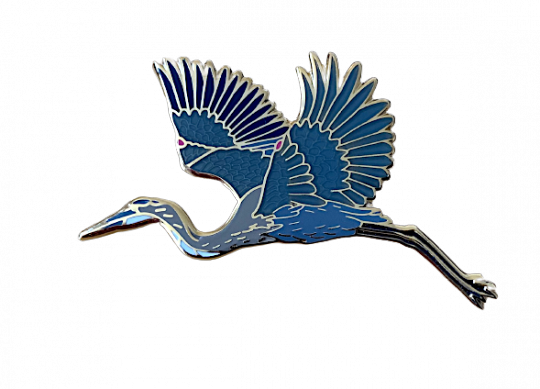 Great Blue Heron Lapel Pin