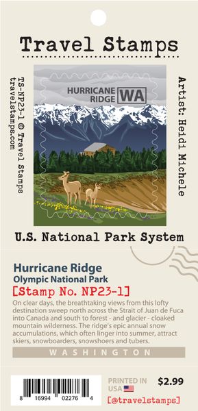 Travel Stamp - Hurricane Ridge - Olympic NP