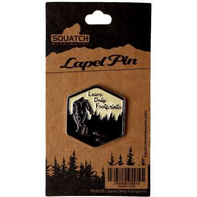 Leave Only Footprints Lapel Pin
