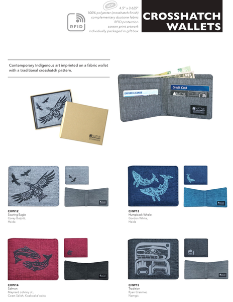 Native Northwest Crosshatch Wallets