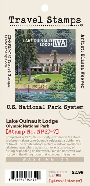 Travel Stamp - Lake Quinault Lodge