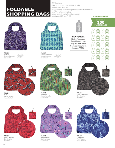 Native Northwest Foldable Shopping Bags