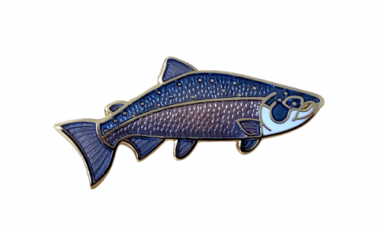 Coho Salmon Lapel Pin