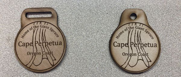 Hiking Stick Leather Fob