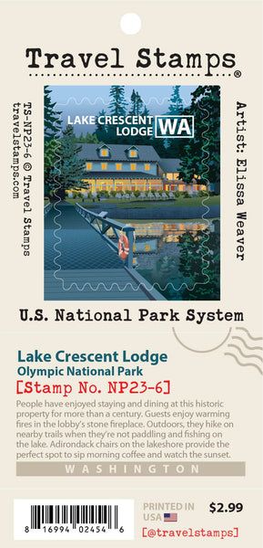 Travel Stamp - Lake Crescent Lodge