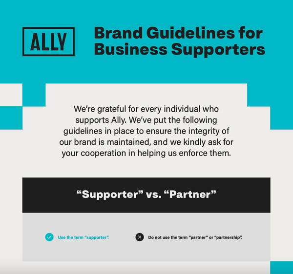 Supporter Guidelines