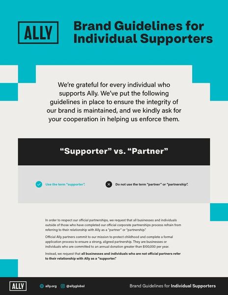 Guidelines: Individual Supporters