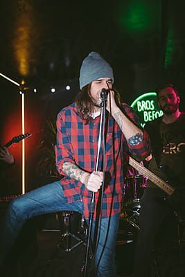 Rock and Roll Band on Stage by Luminafor Stocksy United