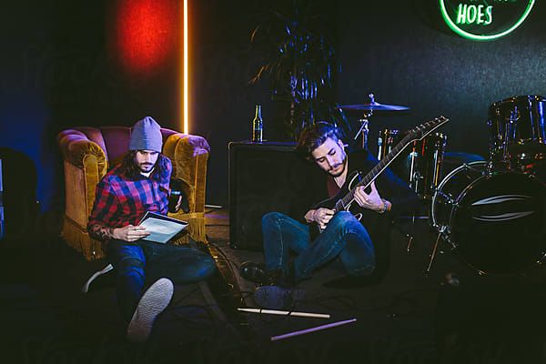 Punk Band Rehearsal by Luminafor Stocksy United