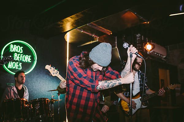 Rock and Roll Band on Stage by Luminafor Stocksy United