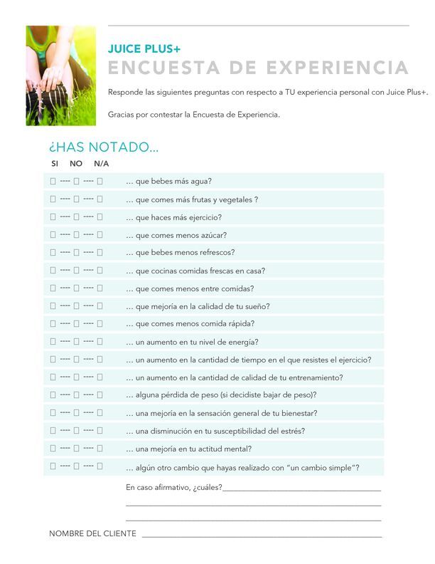 Encuesta de Experiencia