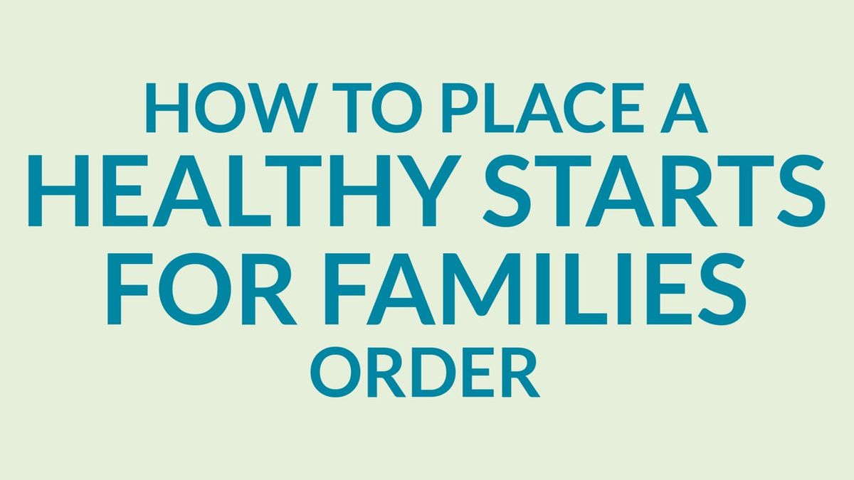 How to Place an HFS Order