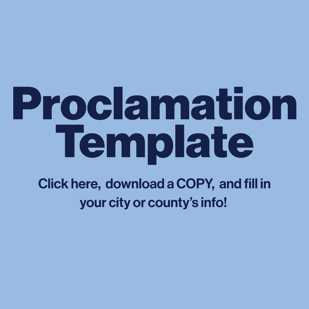 Proclamation Template