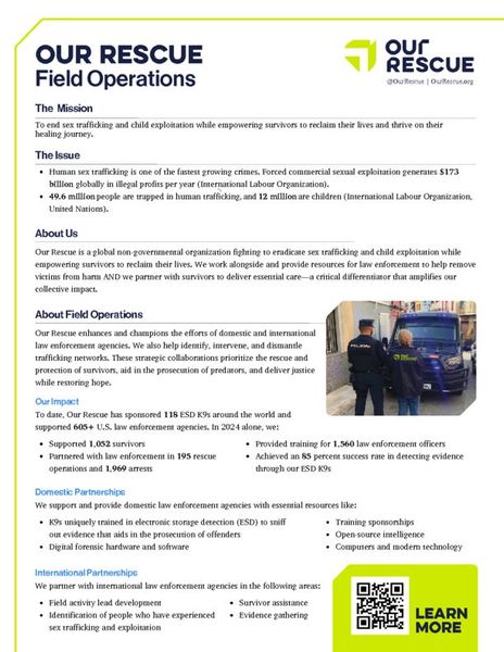 Field Operations Info Sheet
