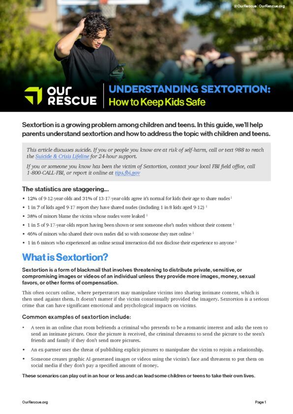 Understanding Sextortion