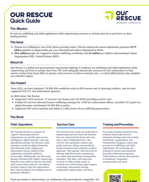 Our Rescue Quick Guide