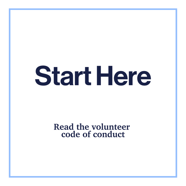 Volunteer Code of Conduct