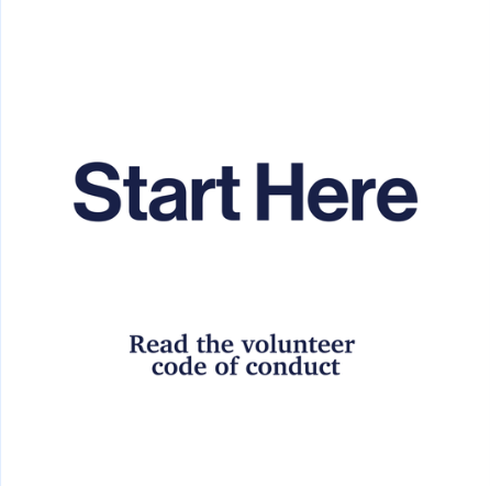 Volunteer Code of Conduct