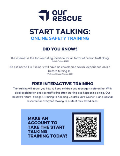 Online Safety Training Flyer