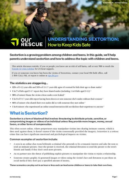 Understanding Sextortion