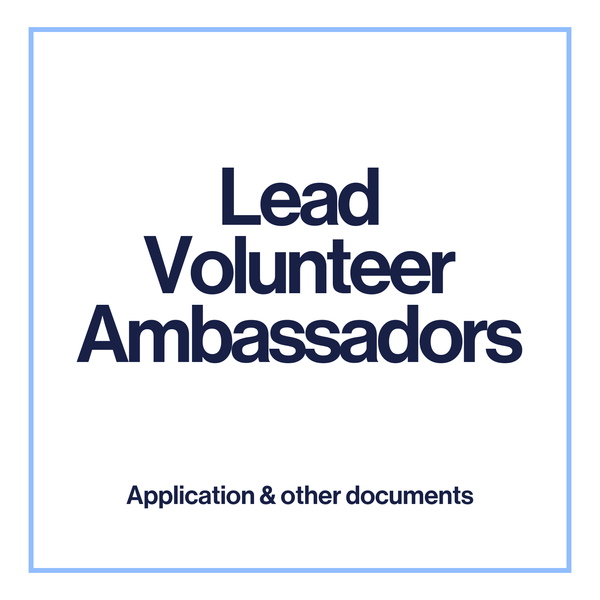 Lead Volunteer Ambassadors