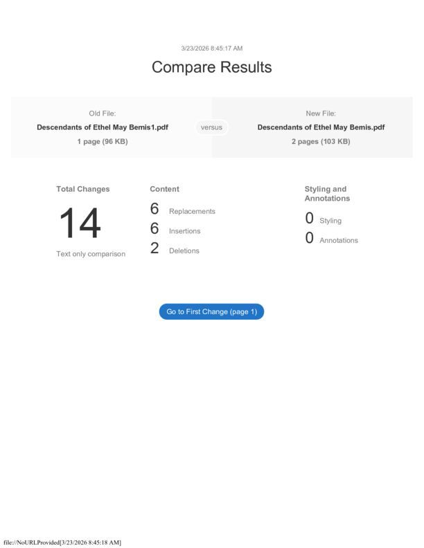 1-HIR- 128 Bemis, Ethel May