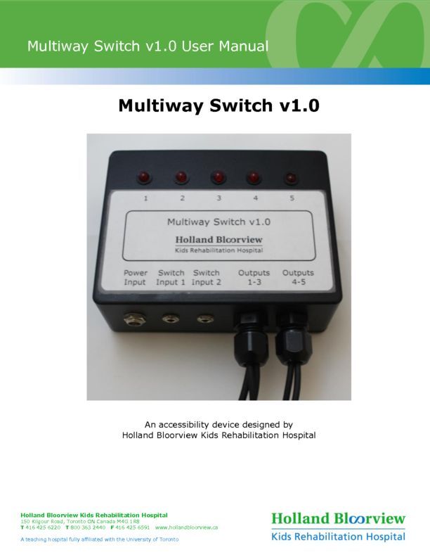 Multiway Switch v1.0 User Manual