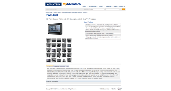 MyAdvantech - Model Detail