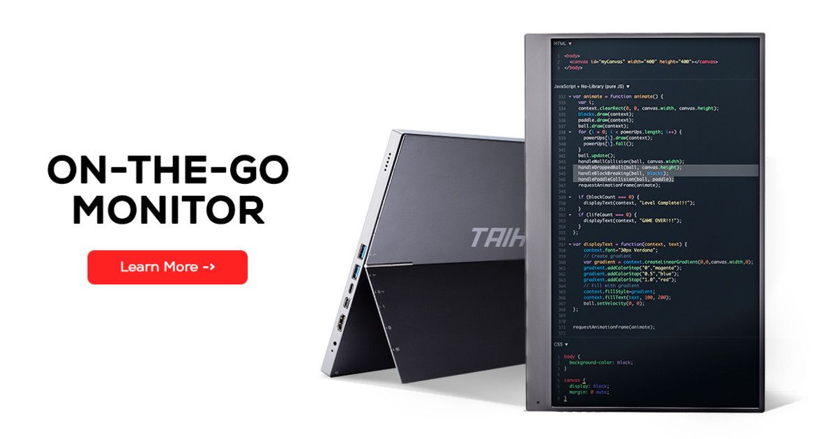 TAIHE Gemini, Most Affordable On-the-go Monitor. | Indiegogo