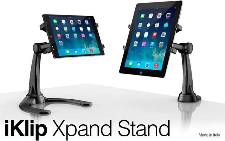 IK Multimedia | iKlip Xpand Stand - Universal desktop riser stand for tablets - [http://www.ikmulti…