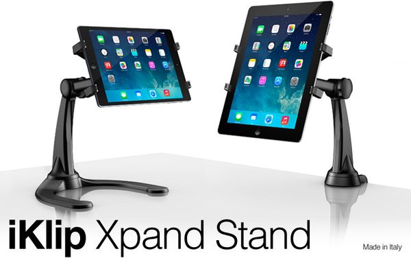 IK Multimedia | iKlip Xpand Stand - Universal desktop riser stand for tablets - [http://www.ikmulti…